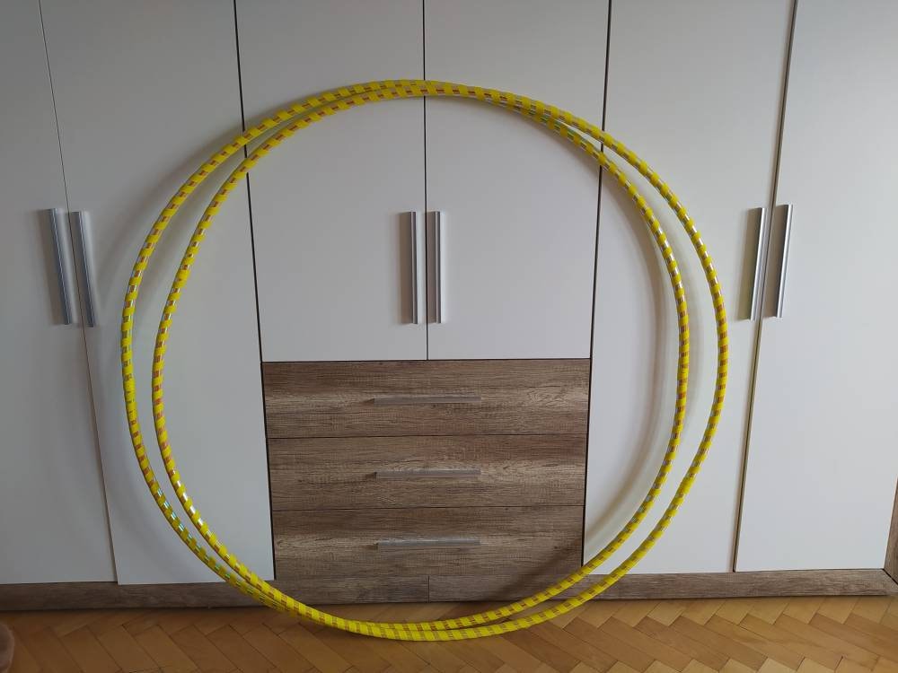 Wooden Plywood Circle Hoops 240mm with 2 x 10mm hoop 5mm ply