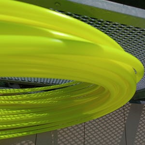 5/8&quot; & 3/4&quot; UV Yellow Polypro Hula Hoop Collapsible