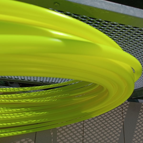 5/8" & 3/4" UV Yellow Polypro Hula Hoop Collapsible