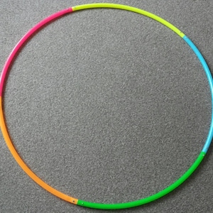 Sectional travel hoop - 3/4/5/6 pieces collapsible 5/8&quot; or 3/4&quot; polypro hula hoop