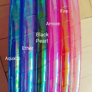 Unieke Opalescent Morph Taped Polypro Hoelahoepen