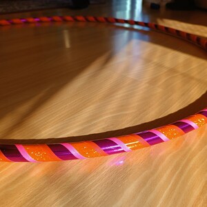 Pink Sunset Hula Hoop | Dance | Beginner | Polypro | Collapsible