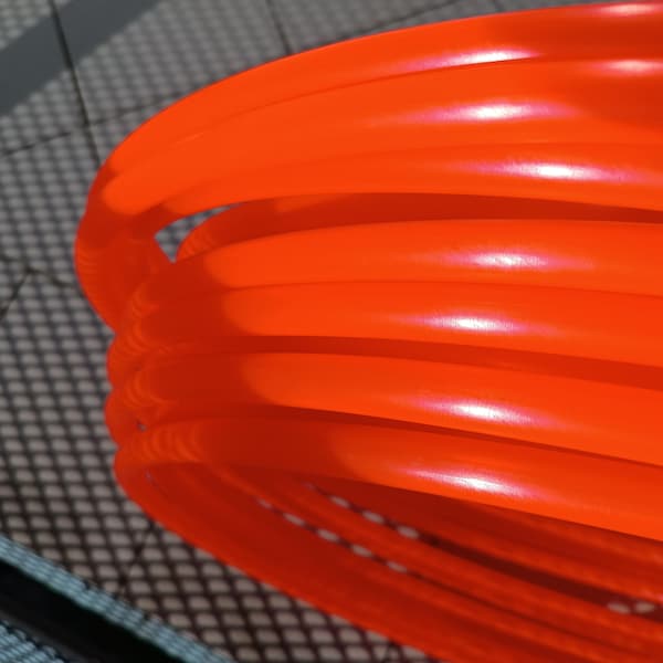 5/8" & 3/4" UV Red Polypro Hula Hoop Collapsible