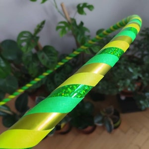 UV reactive LemonLime Hula Hoop | Dance | Beginner | Polypro | Collapsible