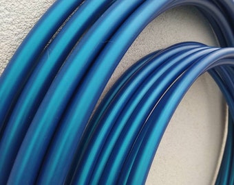 Hula hoop plegable de polipropileno azul Eclipse de 3/4" y 5/8"
