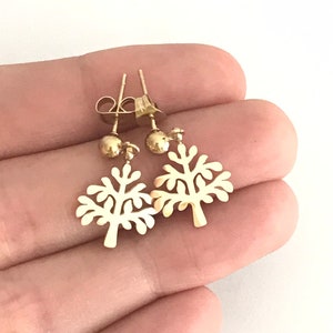 Tree earrings, nature jewelry, christmas tree earrings, little cute everyday jewelry, discreet earrings for every ocasion, party earrings