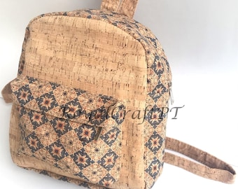 Cork Backpack - Portuguese Tiles - Handmade From Portugal  display picture 3