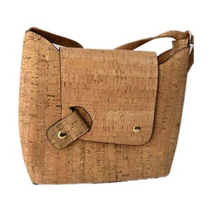 Bolso de corcho para mujer, bolso de corcho, bolso vegano, materiales naturales, bolso ecológico, accesorio ecológico, cartera de piel vegetal, cartera compacta
