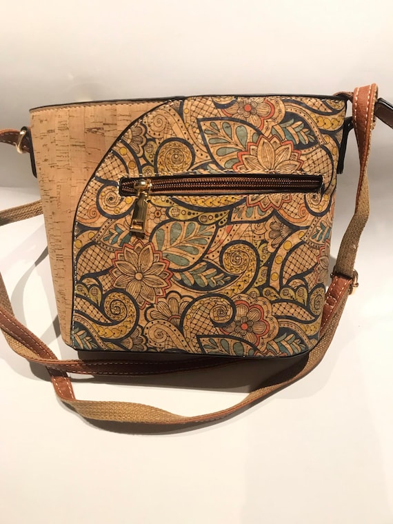 Cork handbag for women, cork bag, vegan bag, natu… - image 10