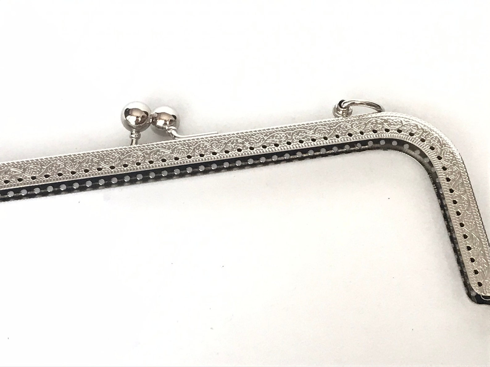1x Silver Metal Purse Frame With Sewing Holes 24 Cm 9.45 Etsy