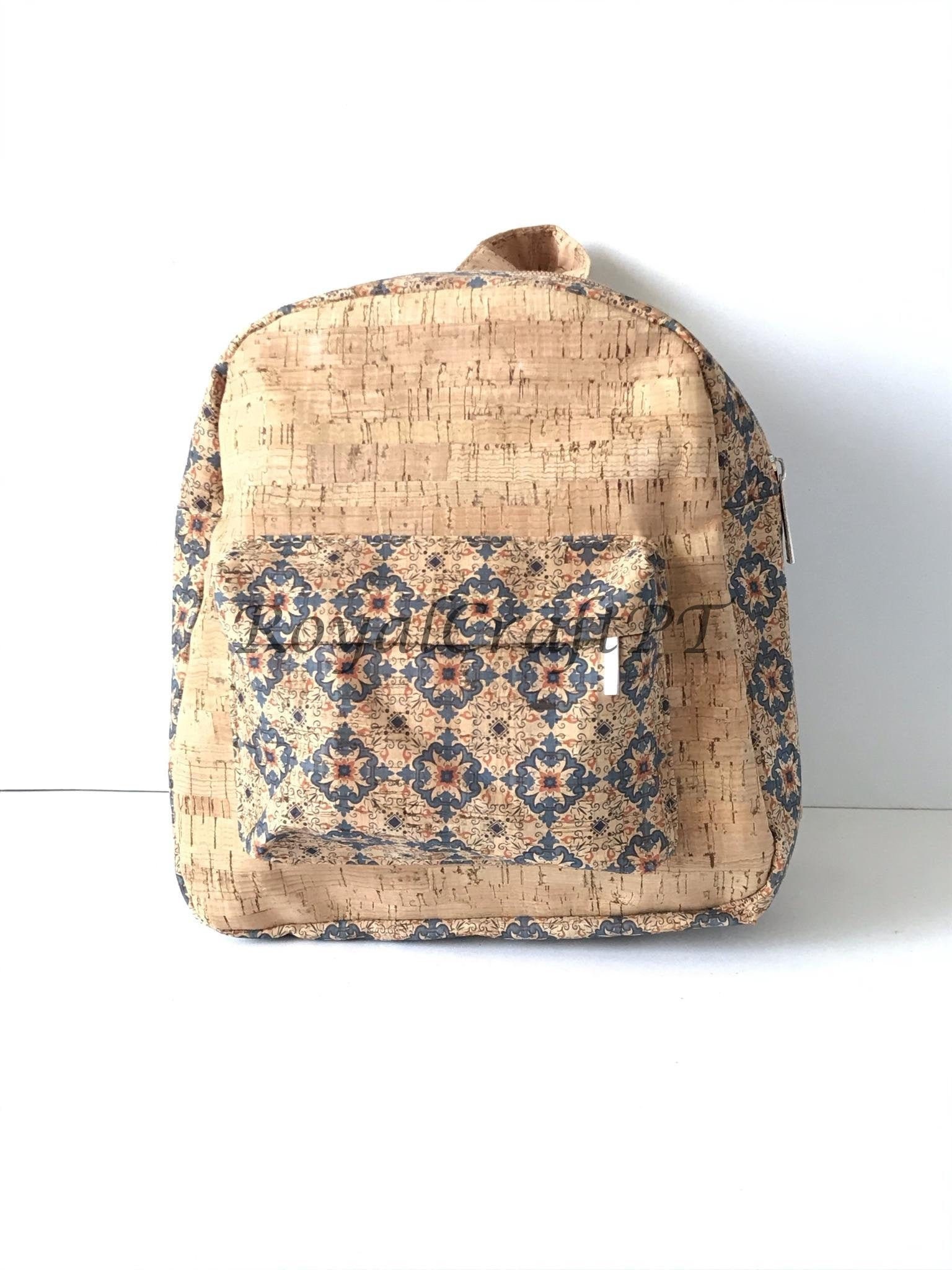 Cork Backpack for Women, Cork Bag, Vegan Bag, Natural  display picture 1