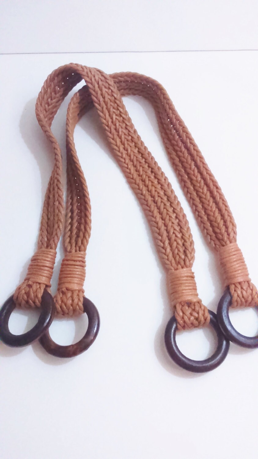 1 pair of rope bag handles handbag making 52.5 cm long Etsy