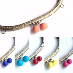 1 bronze metal purse frame with sewing holes 24 cm, supplies, coin purse frame, pearl decoration, pearl purse clasps, premium purse