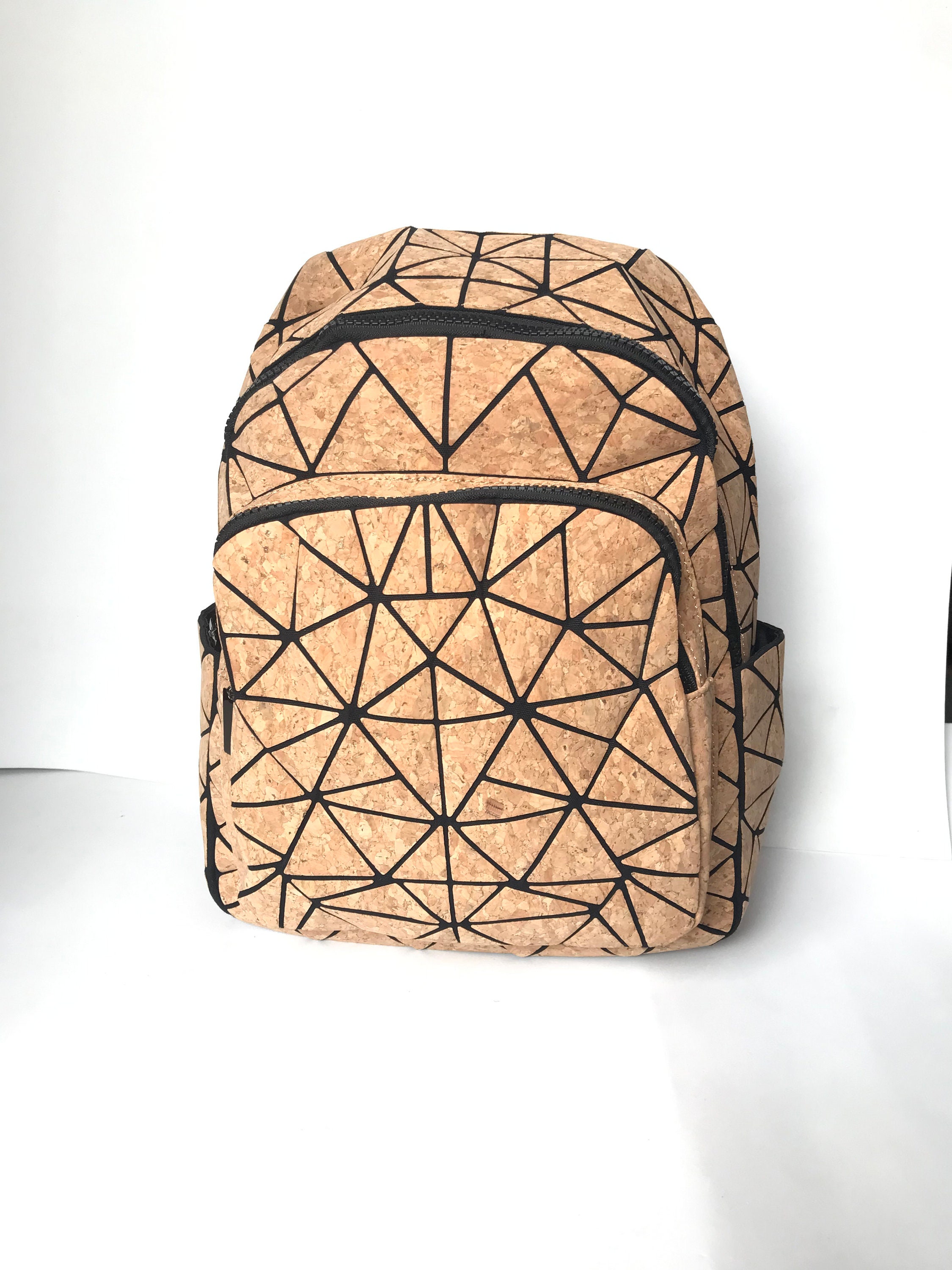 Cork Backpack for Women, Cork Bag, Vegan Bag, Natural  display picture 2