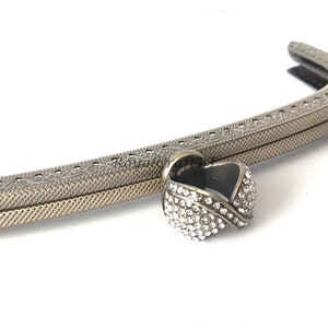 1x bronzen metalen tasframe met naaigaten 20,5 cm 8,07 inch, benodigdheden, groot tasframe, handtas maken levering, helder decoratieframe