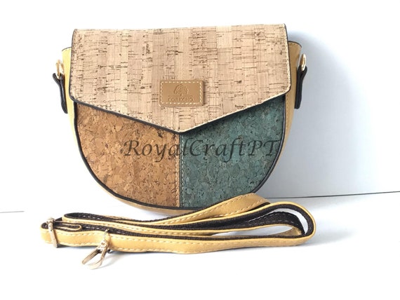 Cork shoulder bag for women, vegan bag, natural m… - image 4