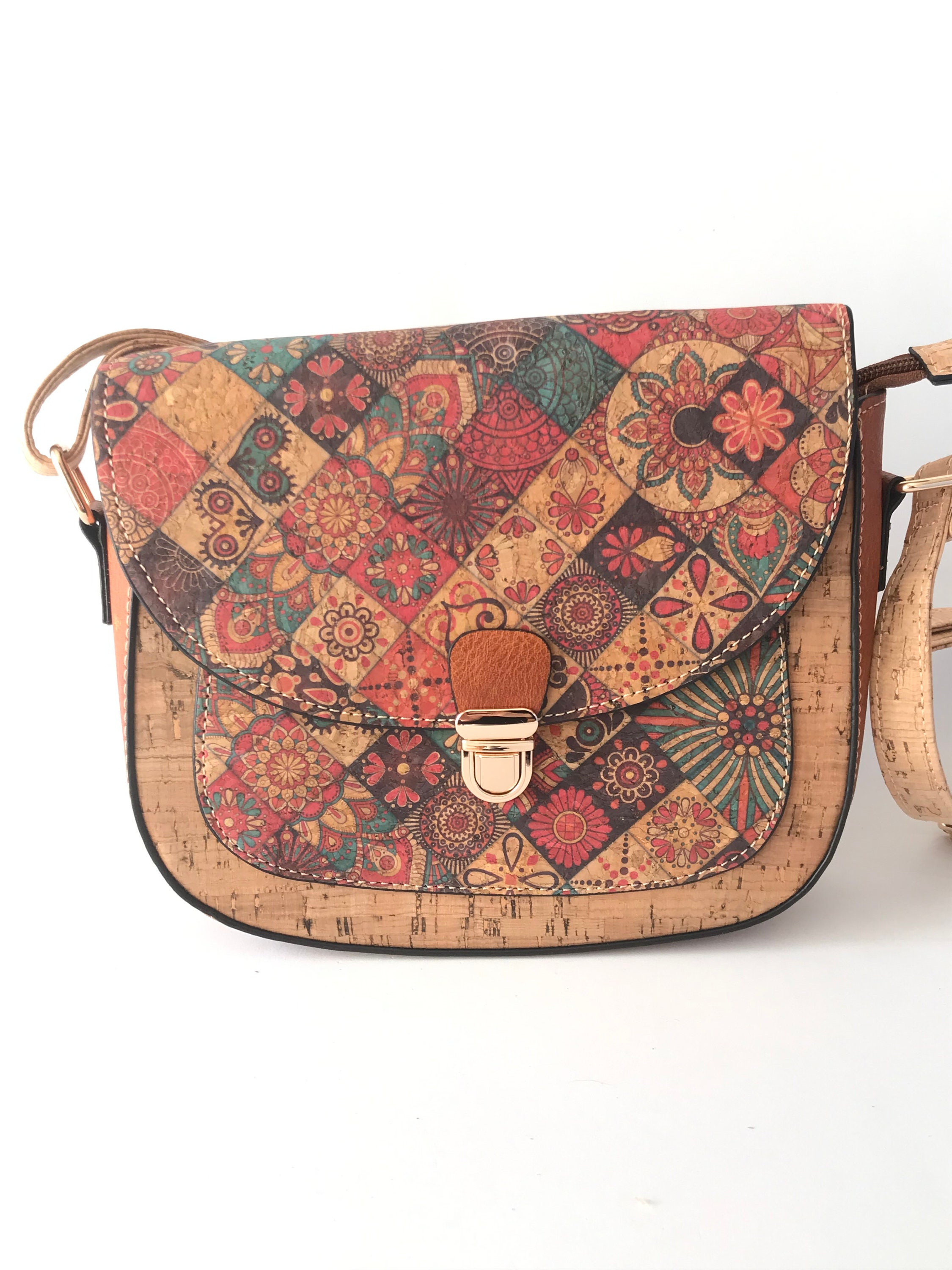 Sac à Main En Liège Naturel- Sac à Main Vegan - Cuir Végétal – Oak Forest