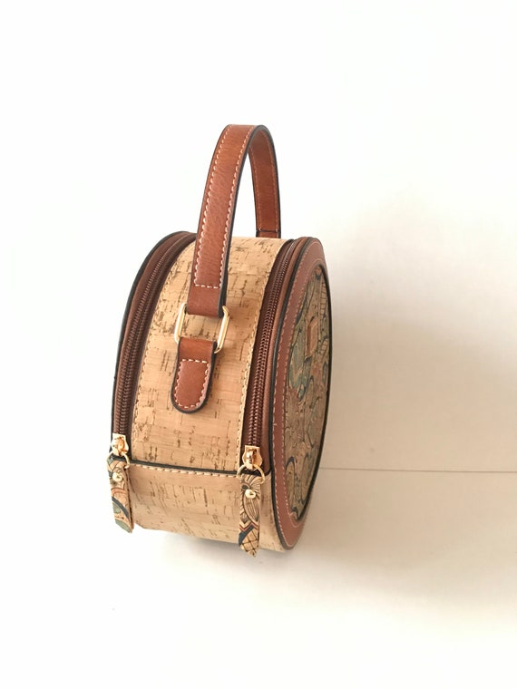 Cork handbag for women, cork bag, vegan bag, natu… - image 5