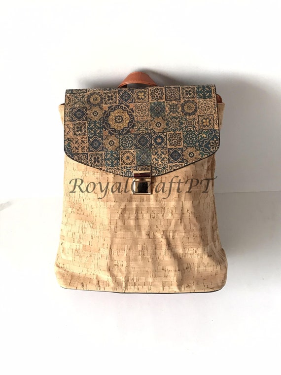 Cork backpack for women, cork bag, natural materi… - image 5