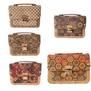 Bolso de corcho para mujer, bolso de corcho, bolso vegano, materiales naturales, bolso ecológico, bolso de cuero, bolso bandolera, bolso patrón corcho natural