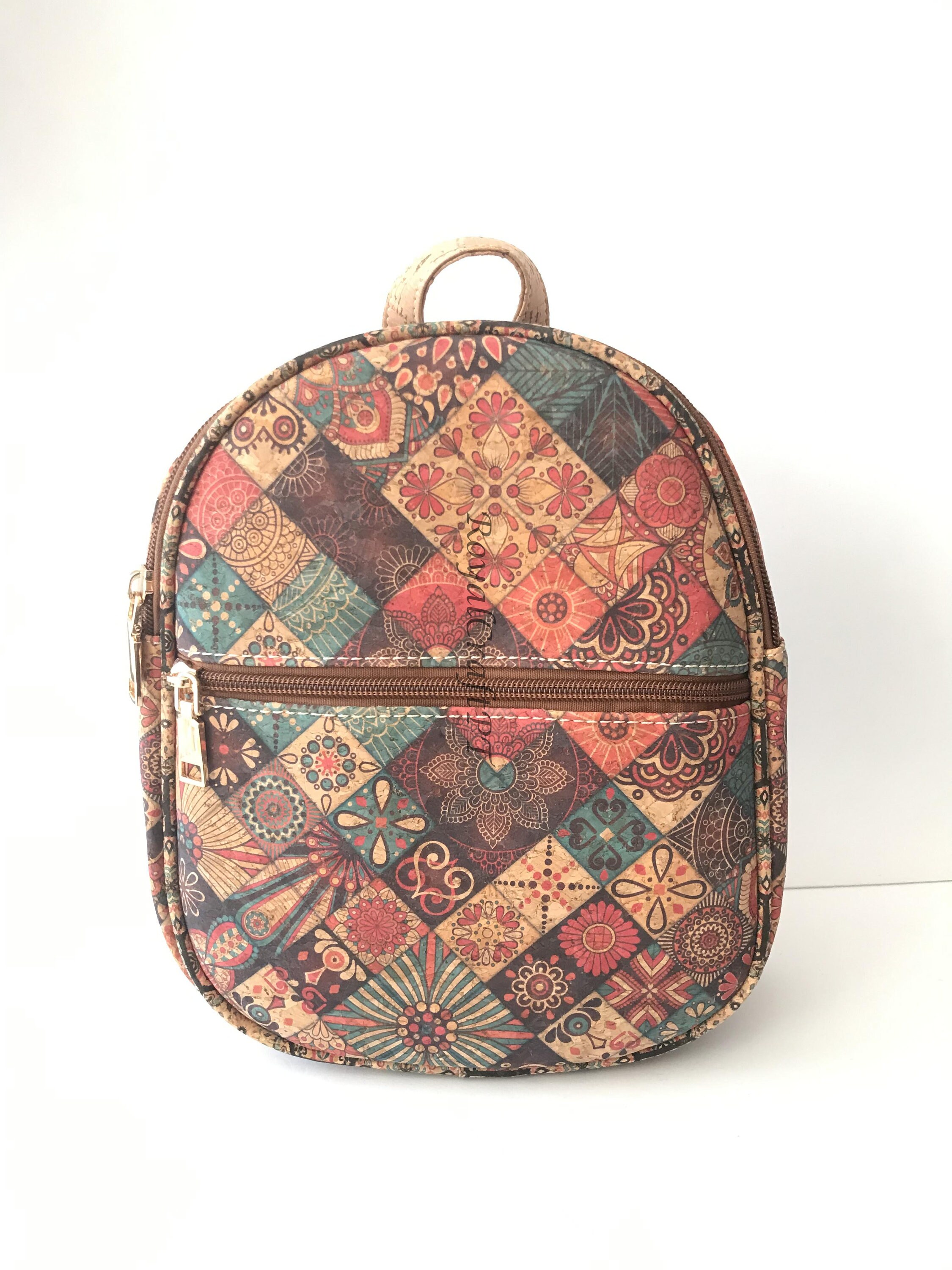 Cork Backpack for Women, Cork Bag, Vegan Bag, Natural  display picture 1