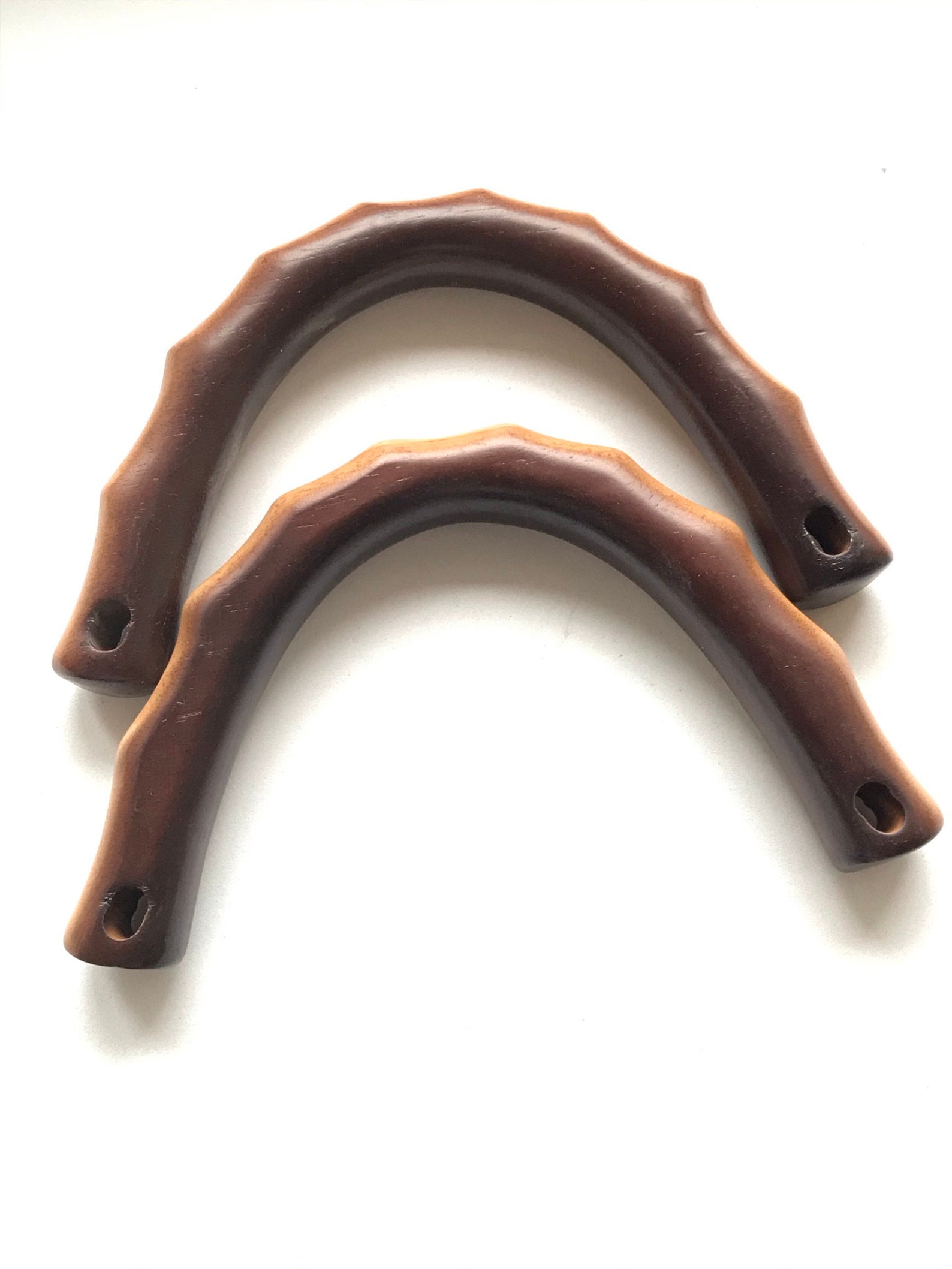 4 Poignées De Sac En Lucite Marron Cuivré – Avec Vis Et Œillets – Royal Coat