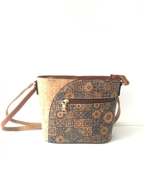 Cork handbag for women, cork bag, vegan bag, natu… - image 3