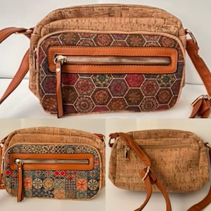 Bolso de corcho para mujer, bolso de corcho, bolso vegano, materiales naturales, bolso ecológico, bolso de cuero, bolso de hombro de corcho cuero de corcho natural simple