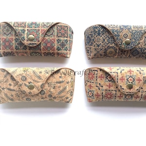 Glasses case in cork, cork sunglasses case, vegan glasses case, eyewear, cork acessories, reading glasses case, cork case