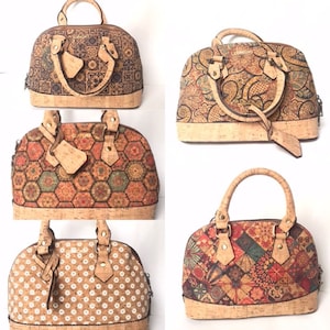 Bolso de corcho para mujer, bolso de corcho, bolso vegano, materiales naturales, bolso ecológico, bolso de cuero, bolso de hombro de corcho cuero de corcho natural simple