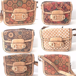Bolso de corcho para mujer, bolso de corcho, bolso vegano, materiales naturales, bolso ecológico, bolso de cuero, bolso bandolera, bolso patrón corcho natural