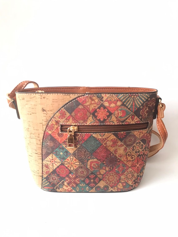 Cork handbag for women, cork bag, vegan bag, natu… - image 8