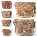 Cork handbag for women, cork bag, vegan bag, natural materials, eco friendly bag, leather bag, shoulder bag, natural cork pattern handbag product logo