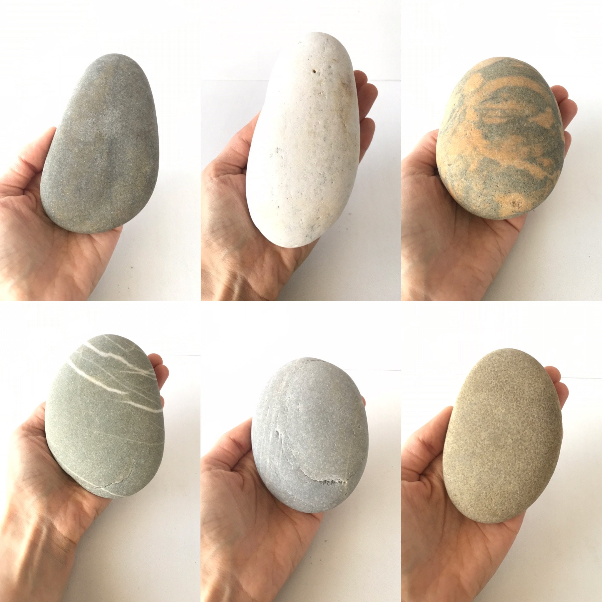  25 Rocks for Painting – Multi-Colored Large Rock