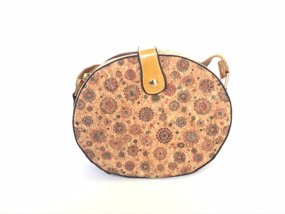 Cork handbag for women, cork bag, vegan bag, natu… - image 1