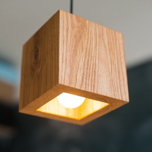 lampada a sospensione in legno Q#487 lampada in legno. lampada a sospensione in legno