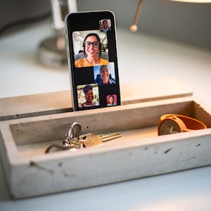 desk organizer DOCK#502 docking station for multiple devices (by request). iPad stand charging station