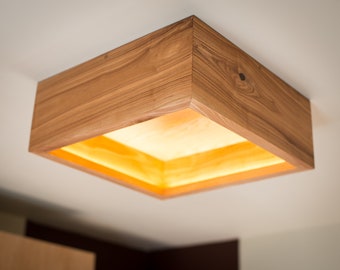 wooden ceiling light design