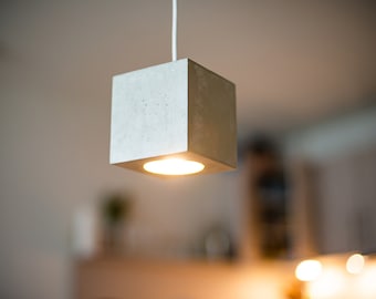 concrete lamp Q#496 plug in pendant light