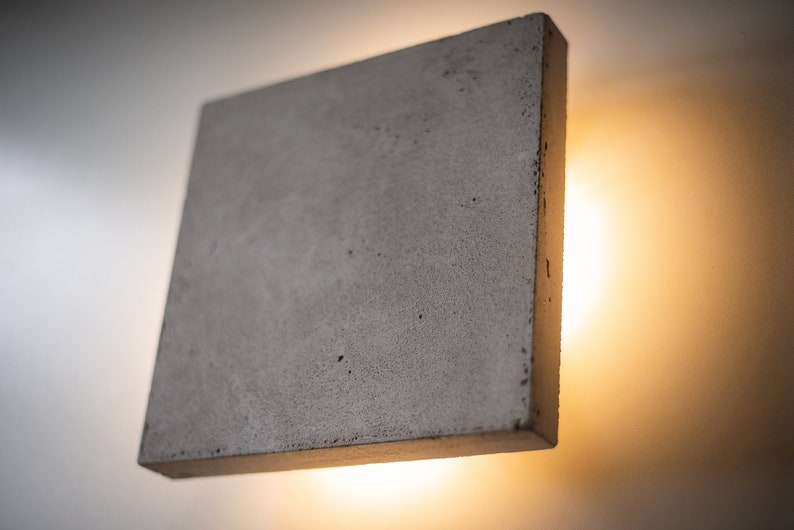 concrete lamp SC646 plug in wall sconce. industrial lamp image 1
