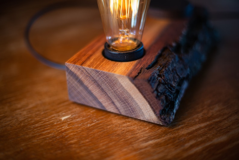 lampe de bureau en bois BLOCK346 lampe de chevet veilleuse image 8