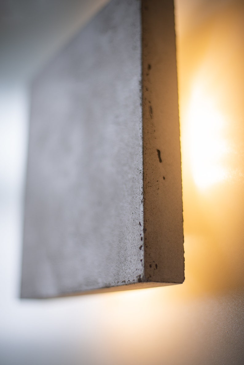 concrete lamp SC646 plug in wall sconce. industrial lamp image 3