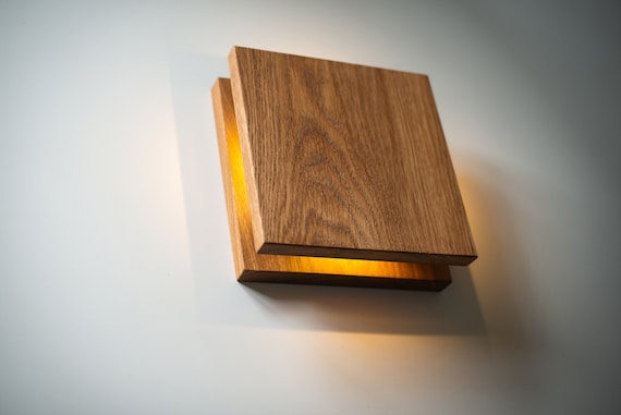 modern wooden wall lights