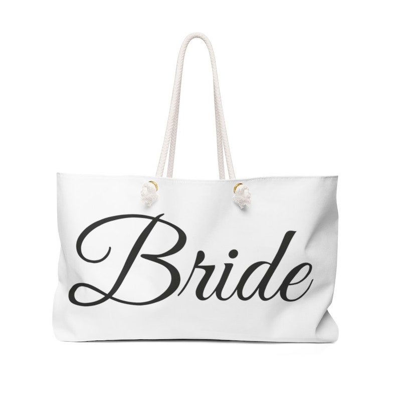 Gift for Bride Bag for Bride Bride Weekender Bag Bride Tote Bride-To-Be Tote for Bride Bride Bag Bag for Honeymoon Bridal 24 x 13
