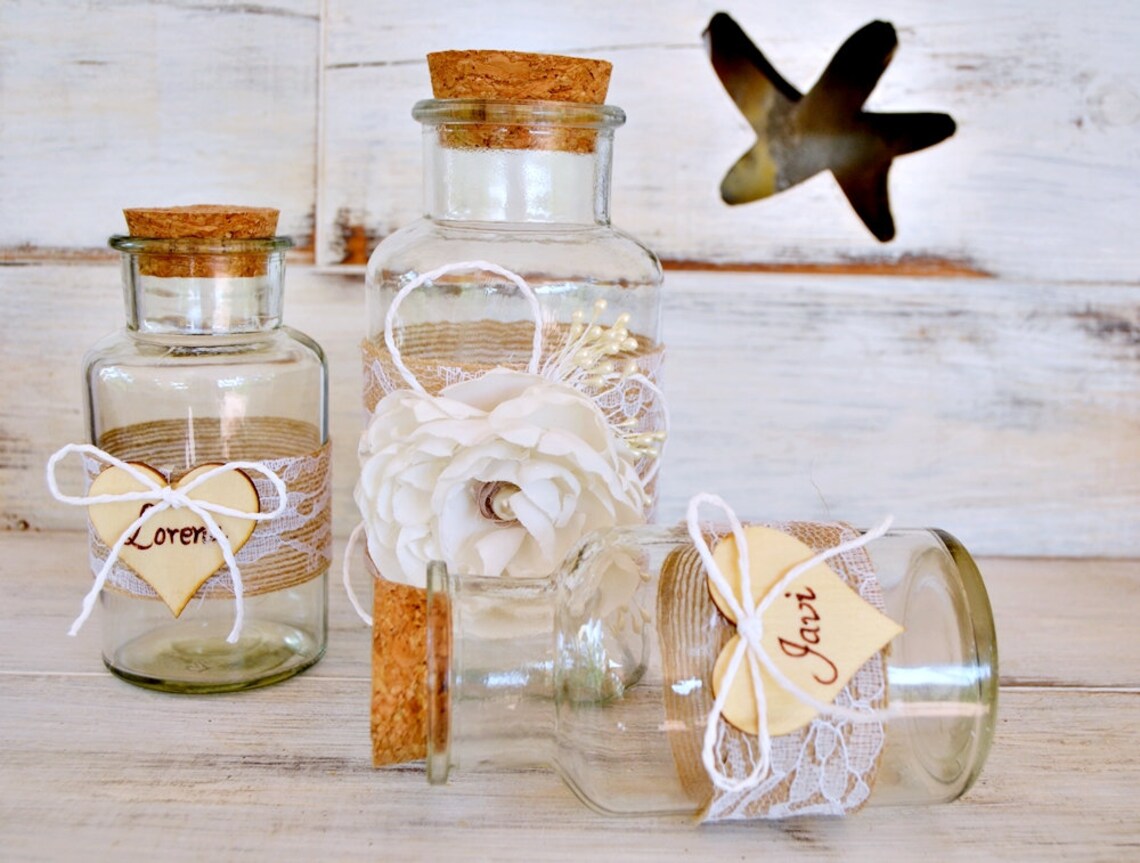 Vases Cérémonie du Sable de Mariage Personnalisé Kit pour Etsy France
