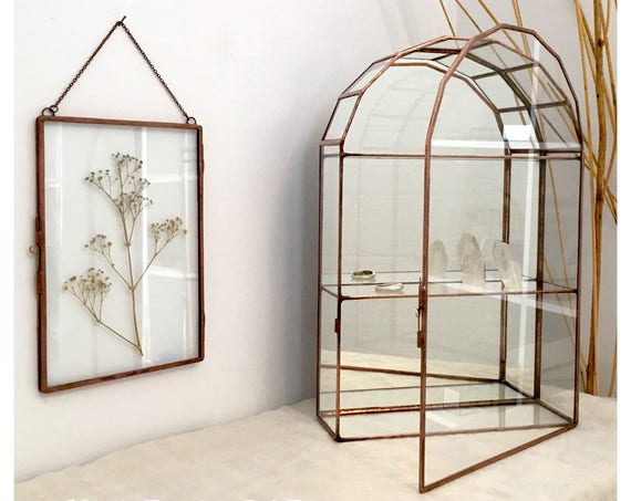 Display Cases Oliviadesignlab Display Case Round Jewelry Storage And Organizer Collector Gift Miniatures Holder