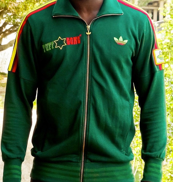 Reductor trabajador He reconocido Adidas Originals Bob Marley Tuff Gong pista Rasta chaqueta - Etsy España