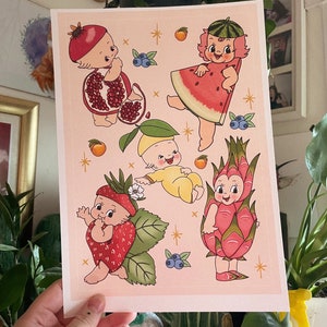Kewpie fruit volume 2flash sheet A4 (with border)