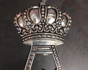 Lovely Collectable Toscano The King's Crown Silver Metal Bottle Opener
