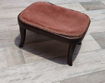 Antique Rare Original Victorian Thonet Foot Stool with Original Paper Label & Stamp Circa 1880